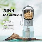Dog Water Cup Drinking Food Garbage Bag Three-in-one Portable Small Multi-functi