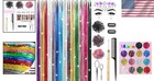 Sparkly Hair Tinsel Kit With 14 Colors - 6000 Strands For Glamorous Styles