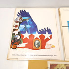 Vtg Stamp Collection Lot Usps Mint Set Commemorative Stamps 1977 1975