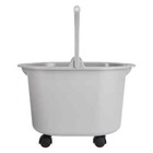 Rolling Mop Water Garden Bucket Wheels Cleaning Pour Handle Pail Durable 20 Qt