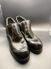 Vintage 70s 80s Men   s Platform Shoes Disco Quilted Look Sz 8 With 3    Heels Wow 