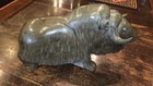 Rare Musk Ox Carving By Inuit Master Henry Evaluardjuk                  1932-2007    C1980