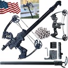 Archery Mini Compound Bow 45lb Shoot Rapid Bow Shooter Steel Ball Launcher Hunt