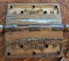 Lot 3 Vtg Solid Brass Corbin Ballbearing Ball Top 5-1 2  Hinges Pat  1899 Heavy