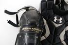 Under Armour Catchers Chest Protector Leg Guards Set One Size Black Baseball