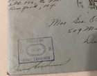 Wwii  1943 Letter To Family From India  Apo  Piece Cut Out By Censor  12-16 1943