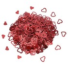 Onlykxy 1200pcs Love Heart Shaped Confetti  Table Wedding Decoration  Red