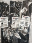 75-pack Heavy Duty 16 Inch 175lbs Zip Cable Tie Down Strap Wire Uv Black Nylo   