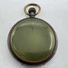 Antique 12 Size Unsigned Open Face Pocket Watch Case Gun Metal   Brass Usa