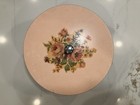 Vintage 1940 s 50 s Princess Pink Salmon Wicker Sewing Basket Wood Thread Spools