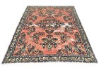 Vintage Wool Rug Oriental 4 5  X6 5  Handmade Oriental Rugs  Oushak Area Rugs
