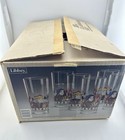 10 Vintage Libby Playing Card Glass Highball Tumblers Poker Barware Nos Open Box