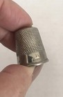 Sewing Thimble Metal Germany Silver Tone Size 11  vintage 