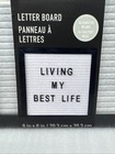 New White Felt Black Frame Letter Board Sign 8 In X 8 In 164 Pcs Letter Number