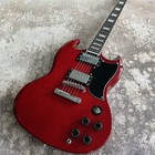 Usa Warehouse Angus Young Sg Gloss Red Electric Guitar Hh Pickups Real Photo
