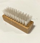 Nylon Bristles Suede Nubuck Brush Wood Handle Shoe Boot Bag Nap Cleaning Washing
