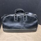 Vgt Crest Ny Doctors Top Grain Cowhide Leather Black Satchel Bag Attache  Case
