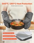 Vevor Oven Mitts With Silicone Grip 500    Heat-resistant Kitchen Oven Mitts 2 Pcs