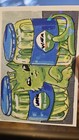 Aceo Holographic Print  Of Alien  Cat Camouflage  Cat Between Pickle Jars