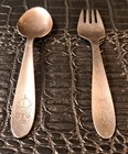 Vintage Stelton Elephant Dumbo Silverware Set Stainless Denmark Spoon   Fork Set
