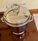 Vintage Keystone Silver-plated  Ice Bucket- Lined With Tongs