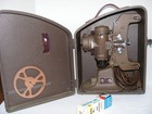 Bell   Howell Vintage 8mm 122 Model L Film Projector W case   Extra Bulb-tested 
