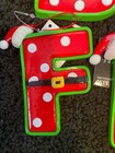 Initial Santa Suit Red Resin Christmas Ornament B C D F G H M N O P R S T W Y Z