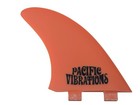 Pacific Vibrations Fits Fcs  Twin Fin Surfboard Fins Fiberglass Orange Fits Fcs