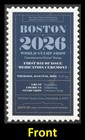 Us 6029-6030 Boston World Stamp Show First Day Of Issue Ceremony Invitation 2025