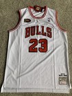 Nwt Mitchell   Ness Hardwood Classics Michael Jordan White Basketball Jersey M