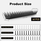 Metal Anti Climb Fence Spikes For Outdoor Walls  Intruder Deterrent Fence   