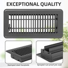 2 Pack Floor Register 4x10  Vent Covers For Home Floor  4x10 Inch  Grey