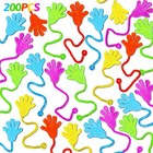 200pcs Sticky Hands Party Favors For Kids 4-12  Goodie Bag Stuffers  Carnival Pr