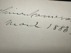 Simon Cameron Autograph Cut Signed March 1883 Civil War Pa Senator Secretary War