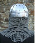 Historical Medieval Viking Helmet Battle Armor 18g Steel With Chain Mail X-mas