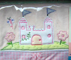 Cloth Diaper Stacker Just Born Girls Pink Princess Castle Holds 3 Dozen New C