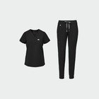 Figs Catarina One-pocket Scrub Top   Zamora Jogger Pants Set     Black