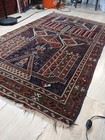 Vintage Afghan Handmade Baluchi Rug Tribal Rug  61 In X 39 In  