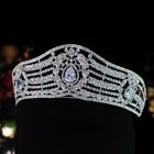 6cm Tall  Cz Crystal Wedding Bridal Queen Princess Prom Tiara Crown For Women 