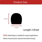 Solid Foam Rubber Weather Stripping Self-adhesive D Shape Epdm Rubber Seal St