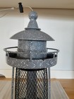Cute Light House Shaped Bird Seed Feeder-lake-nautical-water-garden-wildlife