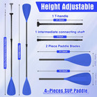 2 Set Of 4 Pieces Sup Paddle Board Paddle Adjustable Lightweight Stand Up 2 Use