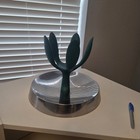 Alessi Fruit  Mama Decorative Bowl Green Centerpiece Silver Base Metallic Finish