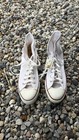 Vtg         rare Chuck Taylor All Star Converse White Cream Made In Usa 10 5 Uk 9 5