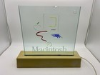 Original 80 s Apple Macintosh Vintage Glass Picasso Mac Rare Dealer Display Sign