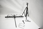 Cahaya Folding Sheet Music Stand Tripod Adjustable With Bag Black Portable