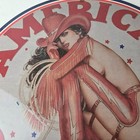 Vintage American Gasoline Sign - Gas Motor Oil Pump Porcelain Pinup Girl Sign
