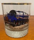 Mack Truck Vintage Whiskey Glasses Set Of 4 Gold Rim Collectible Barware