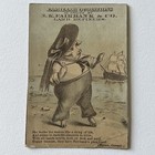 Antique Victorian Trading Card Advertisement Anthropomorphic Pig Fairbank Lard