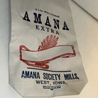 Vtg Paper Sack Bag 5lbs Flour Amana Society Mills West Iowa Chase Bag Co